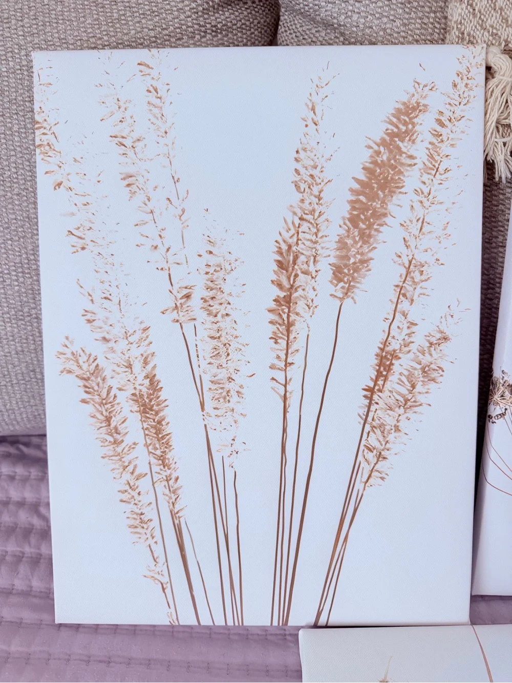 Beige Neutral Botanical Wall Art Set of 3 Framed Boho Neutral Plant Prints 12x16